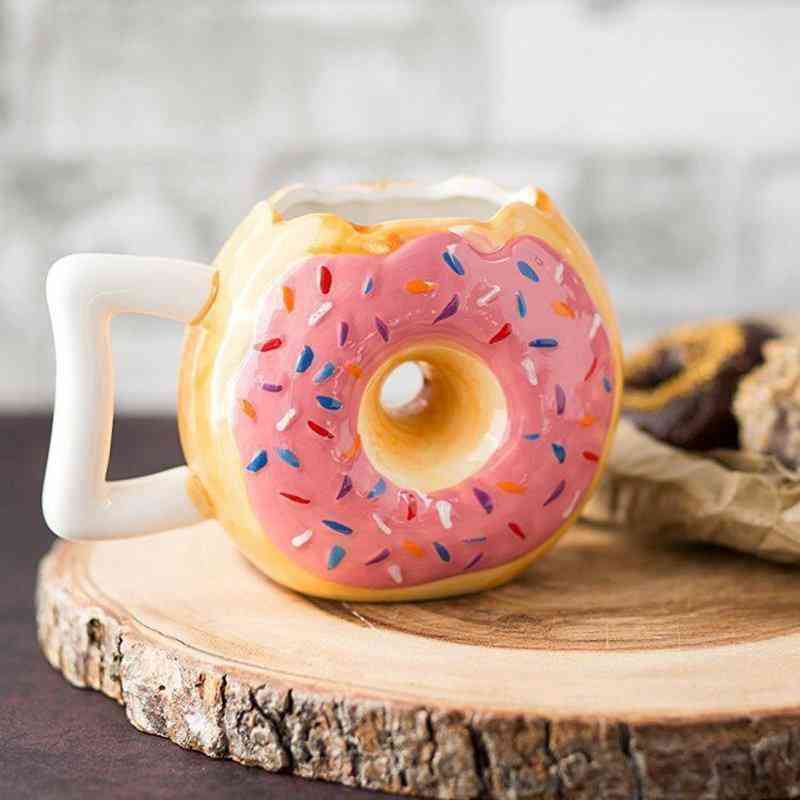 Ceramic Donut Ceramic Cup Bread Biscuit Mark Cup Art Coffee Cup