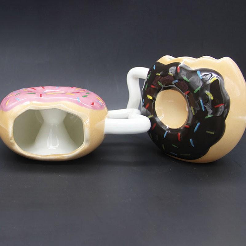 Ceramic Donut Ceramic Cup Bread Biscuit Mark Cup Art Coffee Cup