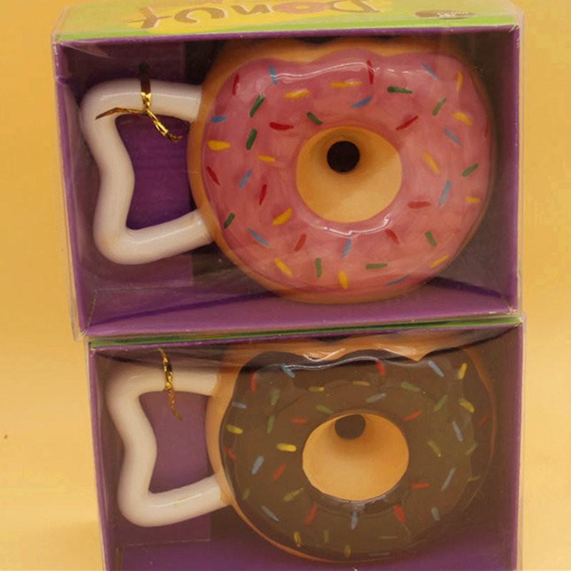 Ceramic Donut Ceramic Cup Bread Biscuit Mark Cup Art Coffee Cup