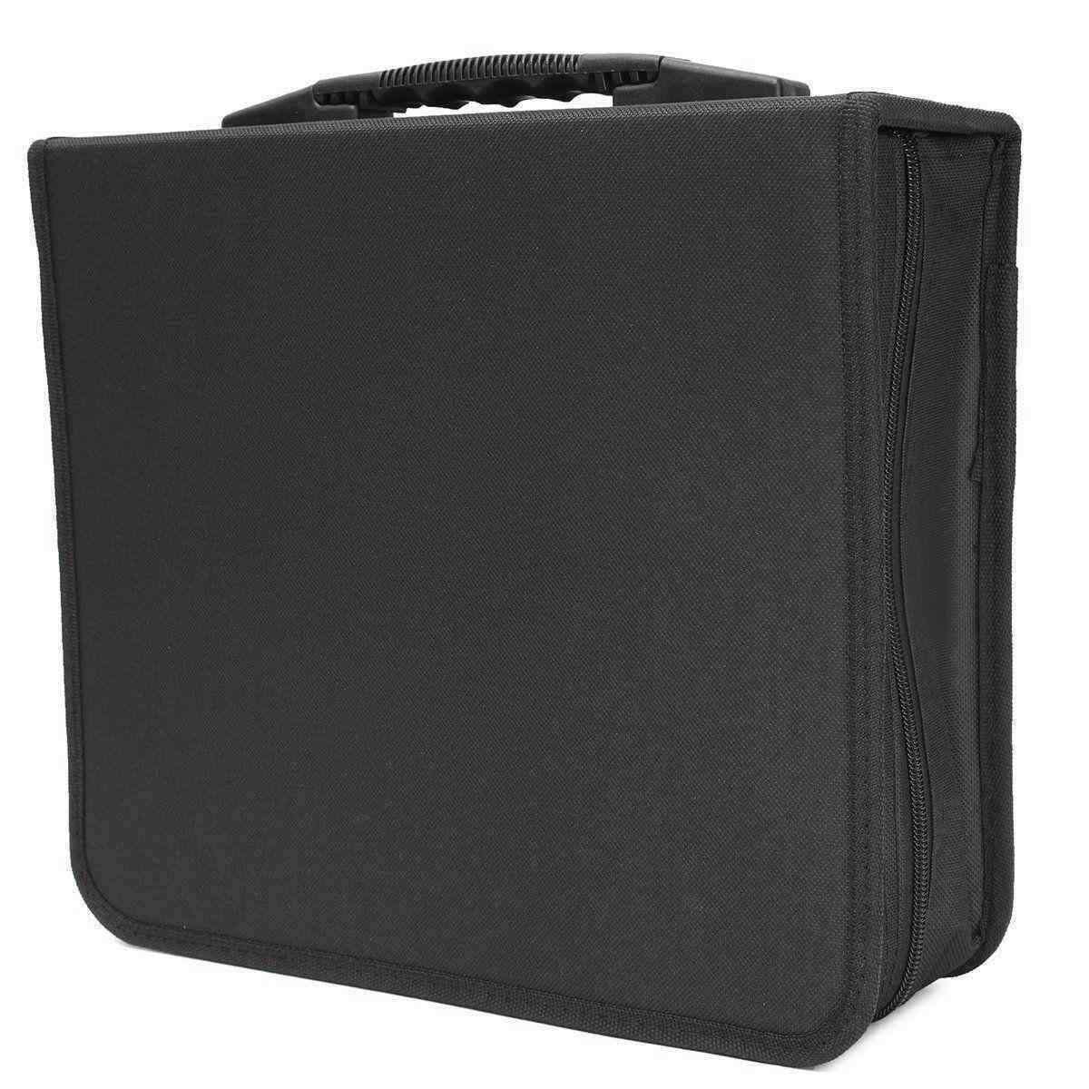 288Pcs Disc CD DVD Case Storage Bag Holder Carry Box Record Binder Sleeves Rack Storage Container