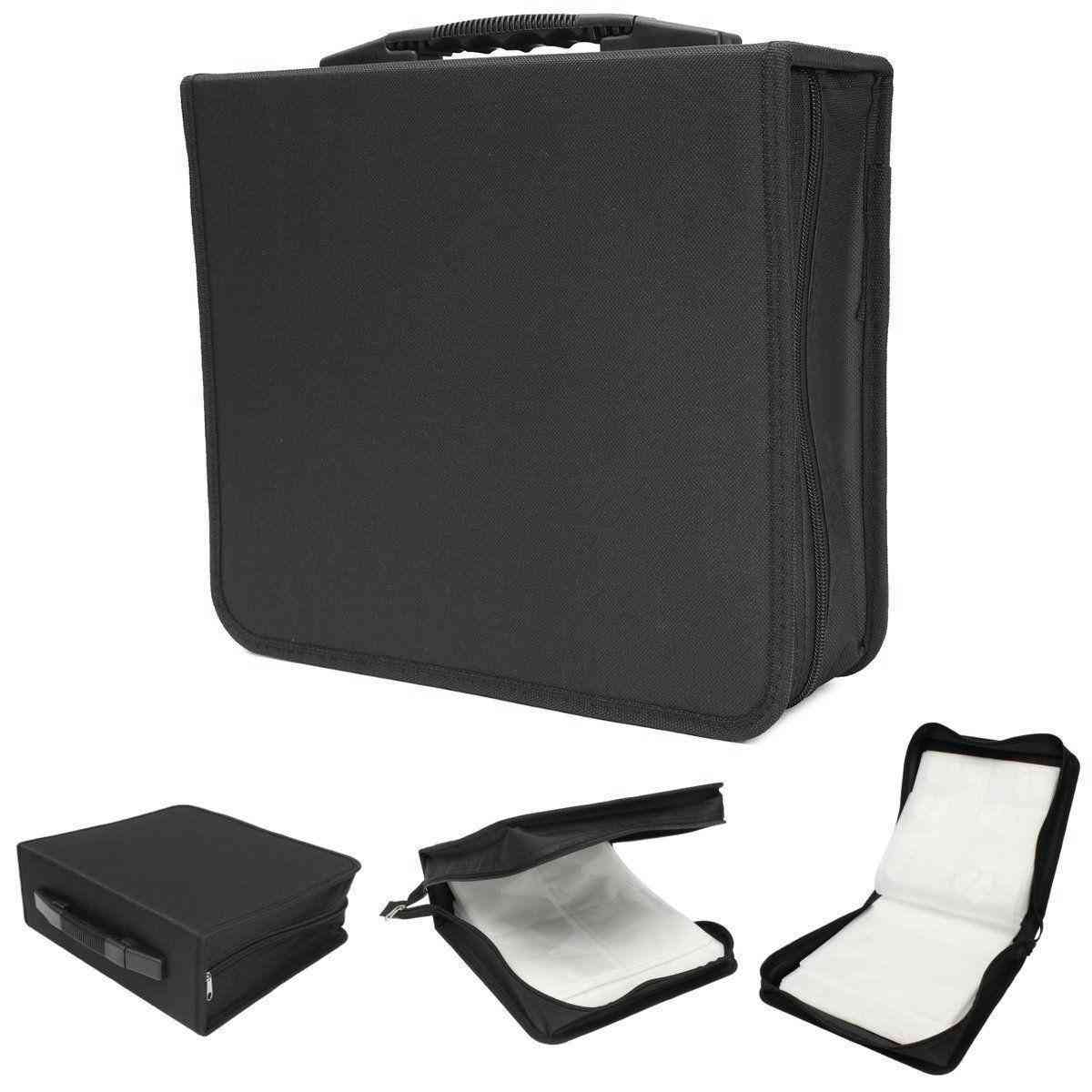 288Pcs Disc CD DVD Case Storage Bag Holder Carry Box Record Binder Sleeves Rack Storage Container