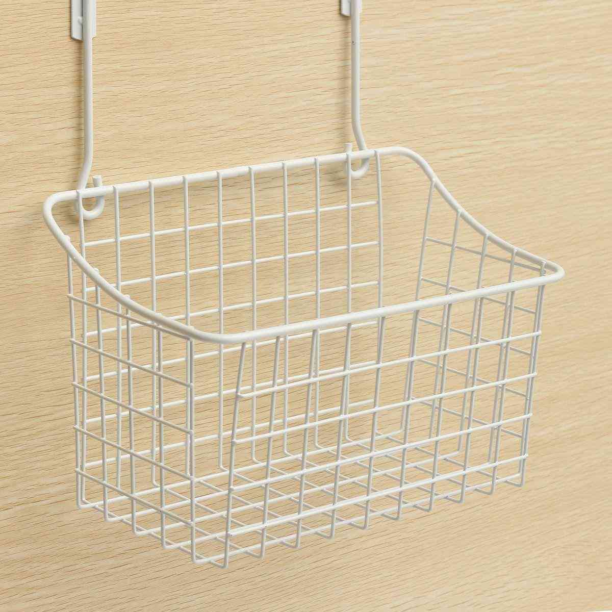 Over Door Hanging Cabinet Organizer Bathroom Kitchen Storage Rack Basket Hanging