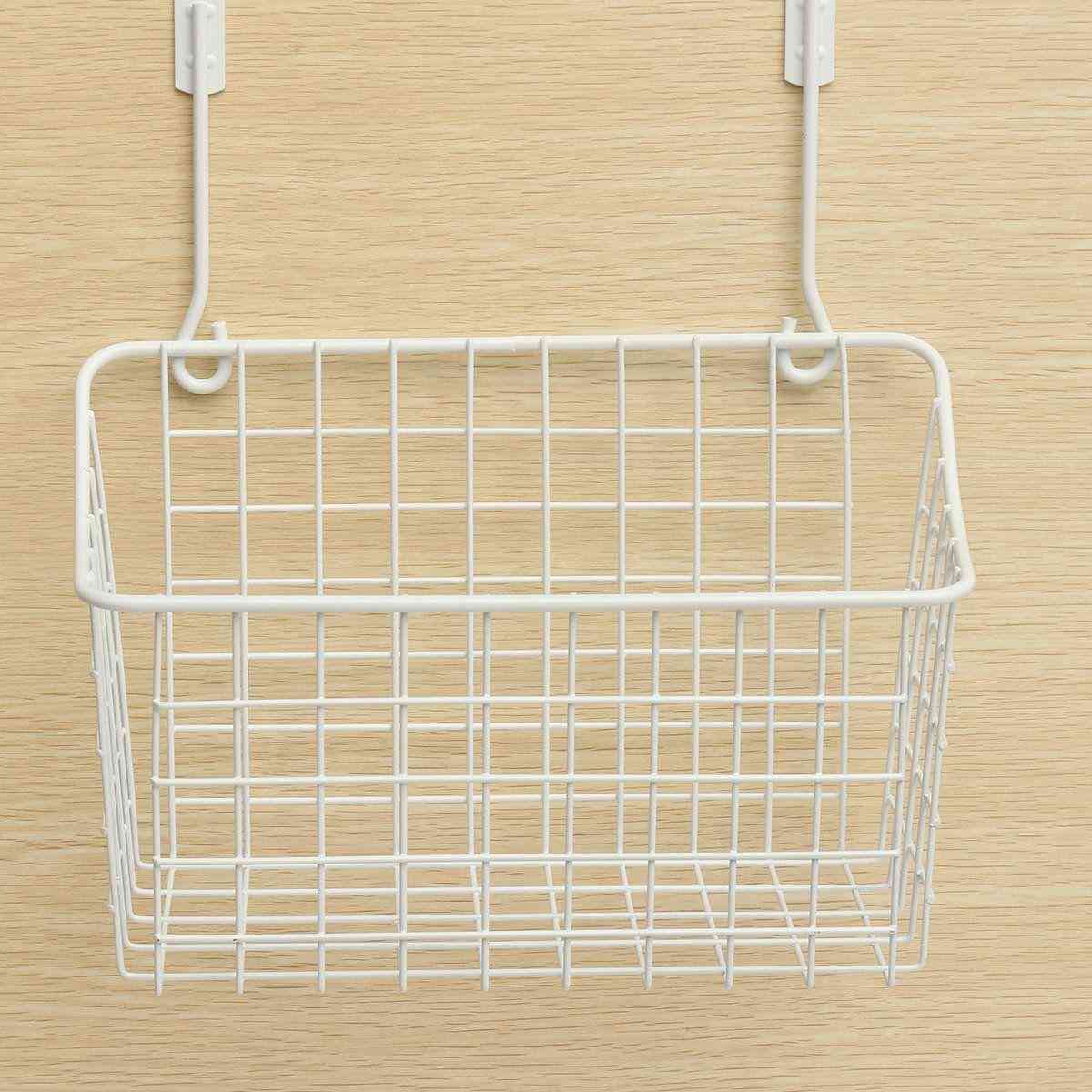 Over Door Hanging Cabinet Organizer Bathroom Kitchen Storage Rack Basket Hanging