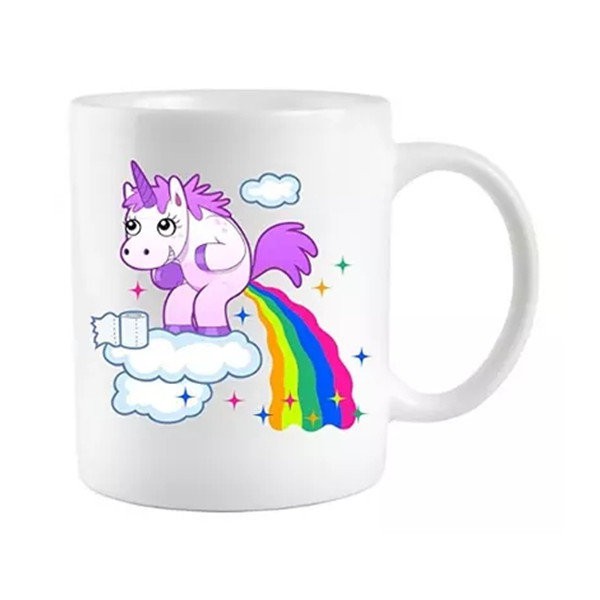 Unicorn Ceramic Coffee Tea Cup Novelty Heat Colour Changing Mug Funny Gift