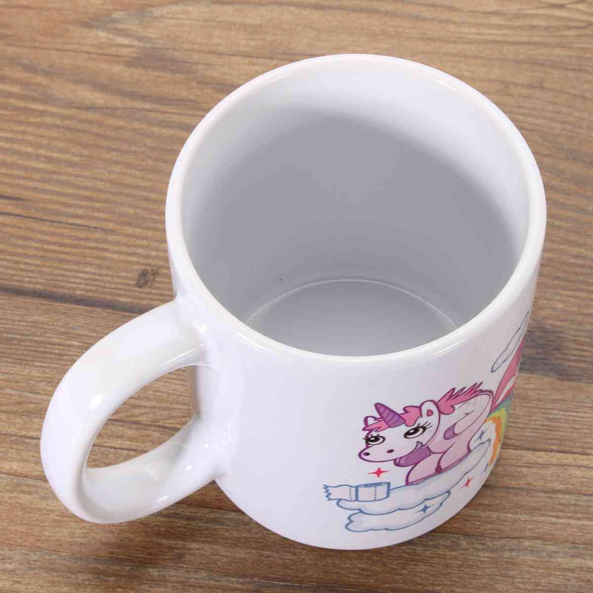 Unicorn Ceramic Coffee Tea Cup Novelty Heat Colour Changing Mug Funny Gift