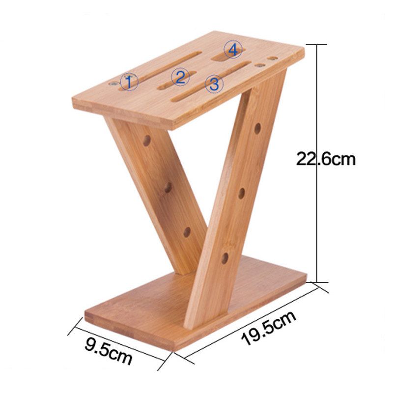 Wood Kitchen Knife Holder Multifunctional Storage Rack Tool Holder Bamboo Knife Block Stand Kitchen