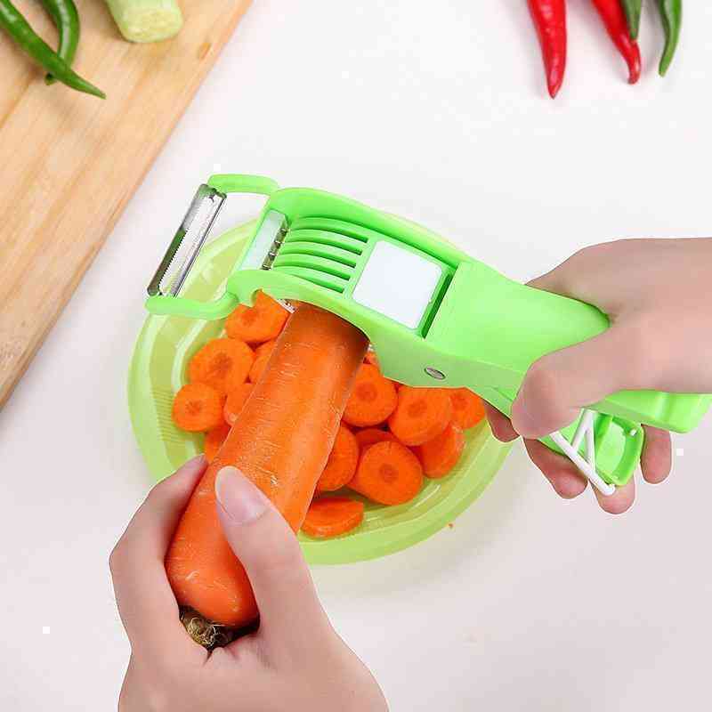 Multi-function Vegetables Scissors Salad Multi-layer Scissors Hand Peel Type Chopping Vegetables