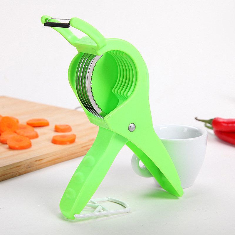 Multi-function Vegetables Scissors Salad Multi-layer Scissors Hand Peel Type Chopping Vegetables