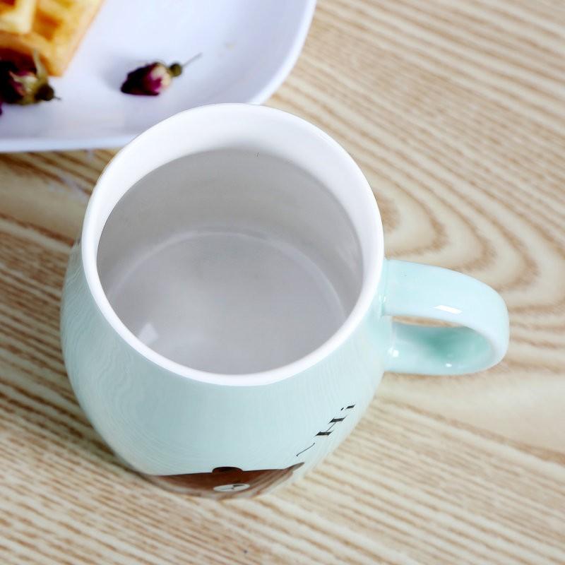 Lovely Cat Milk Mug Ceramic Mug Coffee Cup Candy Color Ins Style Water Tea Cup