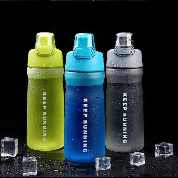 Sport Eco-friendly Frosted Plastic BPA Free Outdoor Travel Drink Water Bottles Anti-leak Drinkware