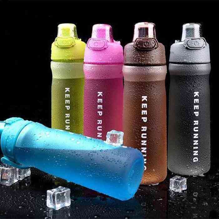 Sport Eco-friendly Frosted Plastic BPA Free Outdoor Travel Drink Water Bottles Anti-leak Drinkware