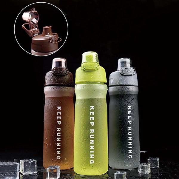 Sport Eco-friendly Frosted Plastic BPA Free Outdoor Travel Drink Water Bottles Anti-leak Drinkware