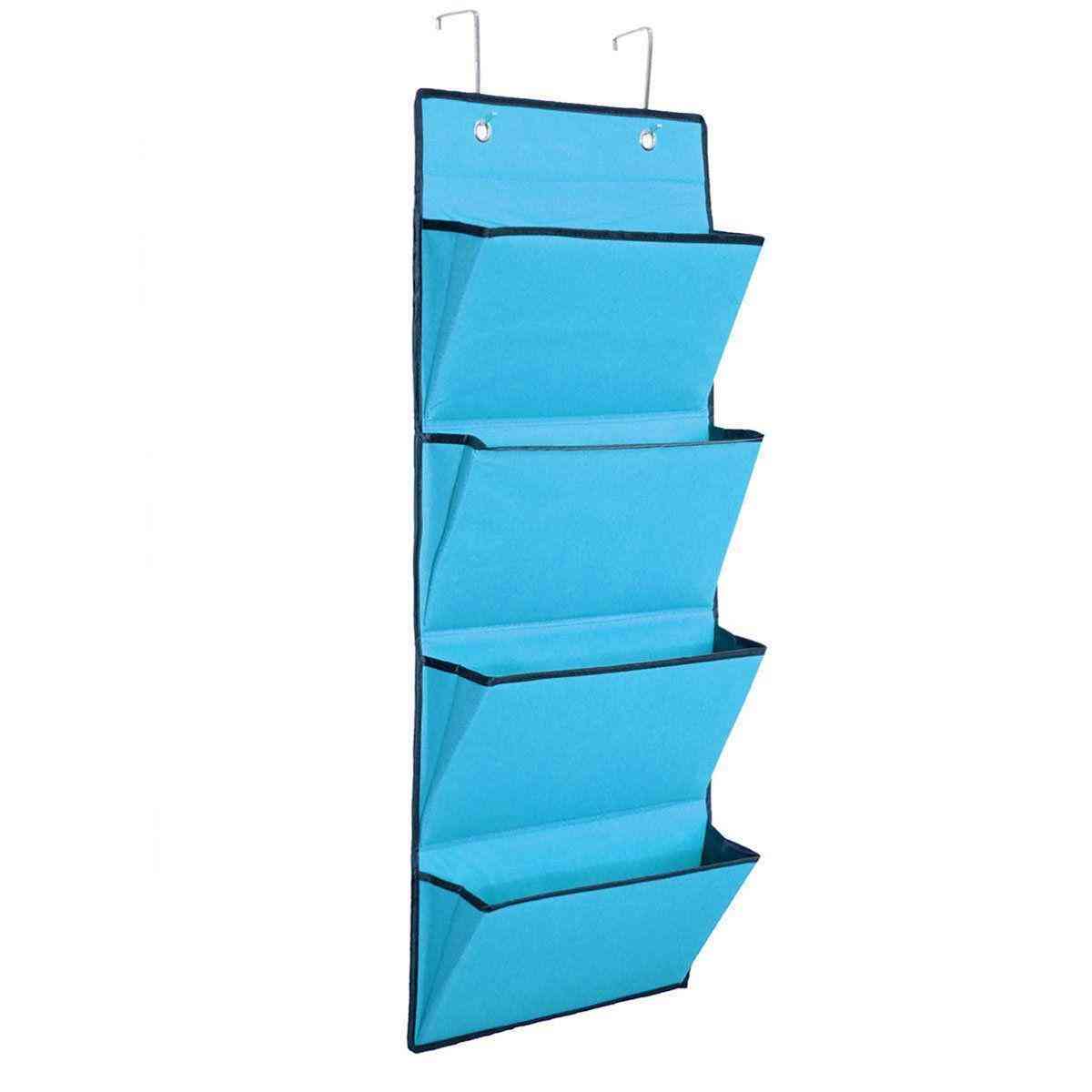 4 Tier Oxford Storage Bag Hanging Organiser Rack Clothes Wardrobe Over Door