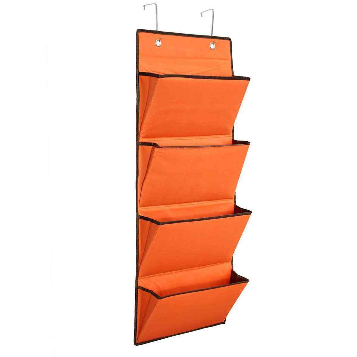 4 Tier Oxford Storage Bag Hanging Organiser Rack Clothes Wardrobe Over Door