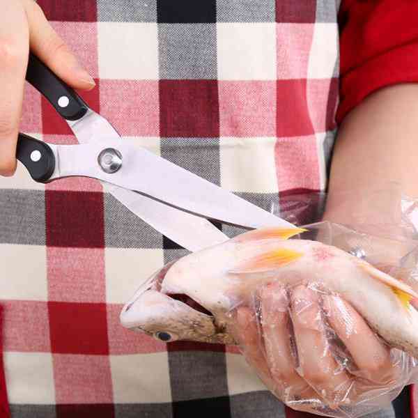 25.5*5cm Kitchen Stainless Steel Shears Strong Chicken Bone Cut Multifunctional Household Scissor