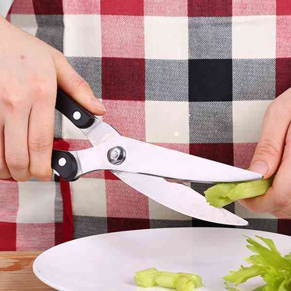 25.5*5cm Kitchen Stainless Steel Shears Strong Chicken Bone Cut Multifunctional Household Scissor