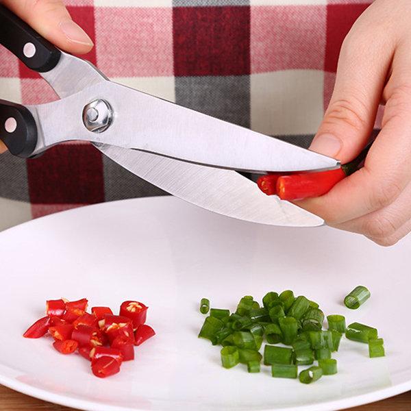 25.5*5cm Kitchen Stainless Steel Shears Strong Chicken Bone Cut Multifunctional Household Scissor