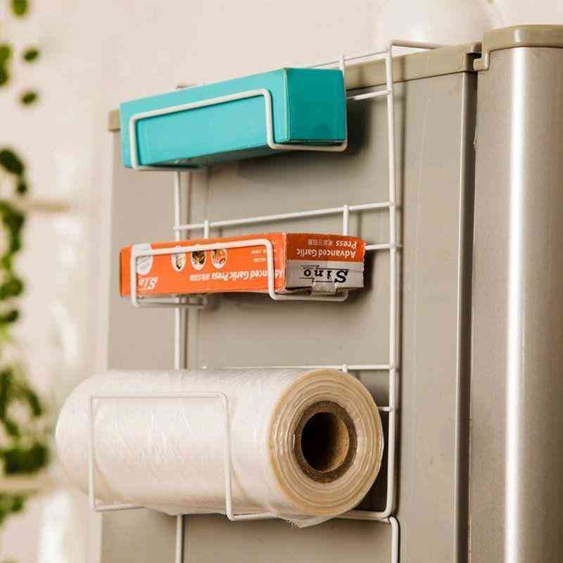 Refrigerator Side Storage Rack Space Saver Kitchen Storage Wrap Rack Organizer Kitchen Accessories