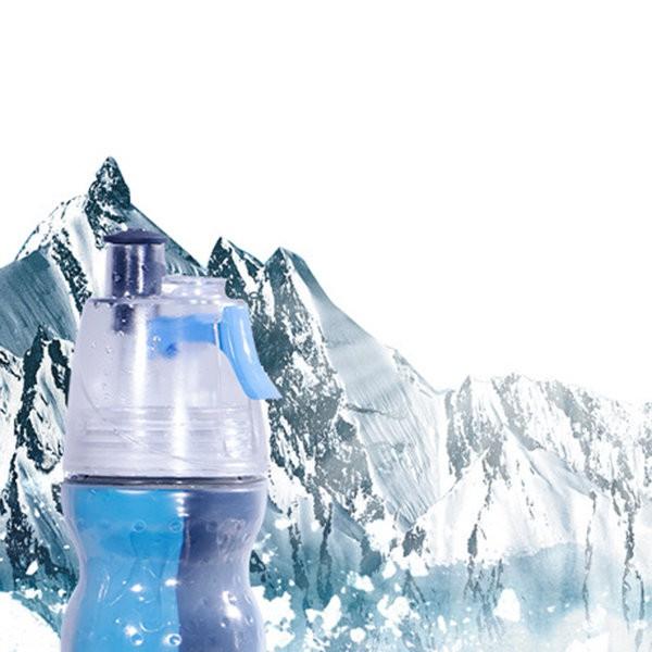 Double Layers Cold Spray Kettle Outdoor Sports Kettle Creative Plastic Kettle Portable Cup