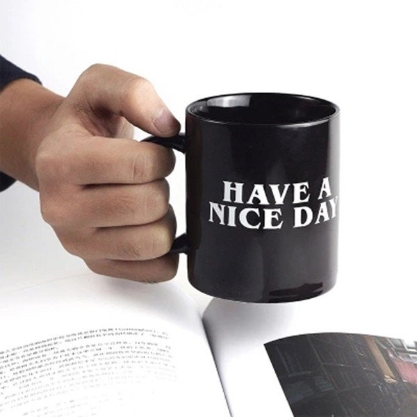 Ceramic Middle Finger Coffee Cups Personality Office Gifts Creative Mug Funny Cup Trick People