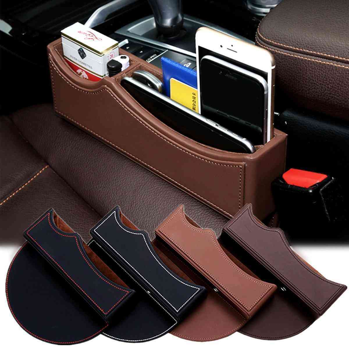 Car Storage Box Gap Filler Catcher Phone Keys Cards Organizer Holder Organizer