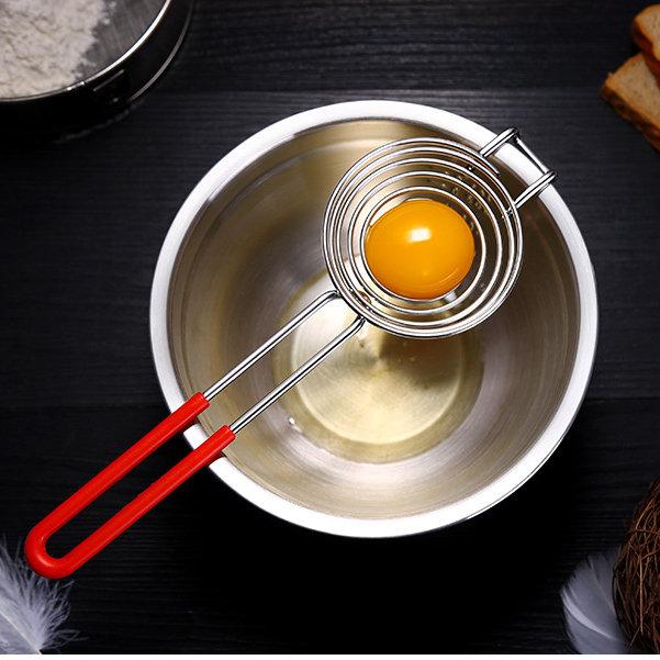 KC-EF010 304 Stainless Steel Egg Yolk White Separator Divider Filter Kitchen Cooking Tools