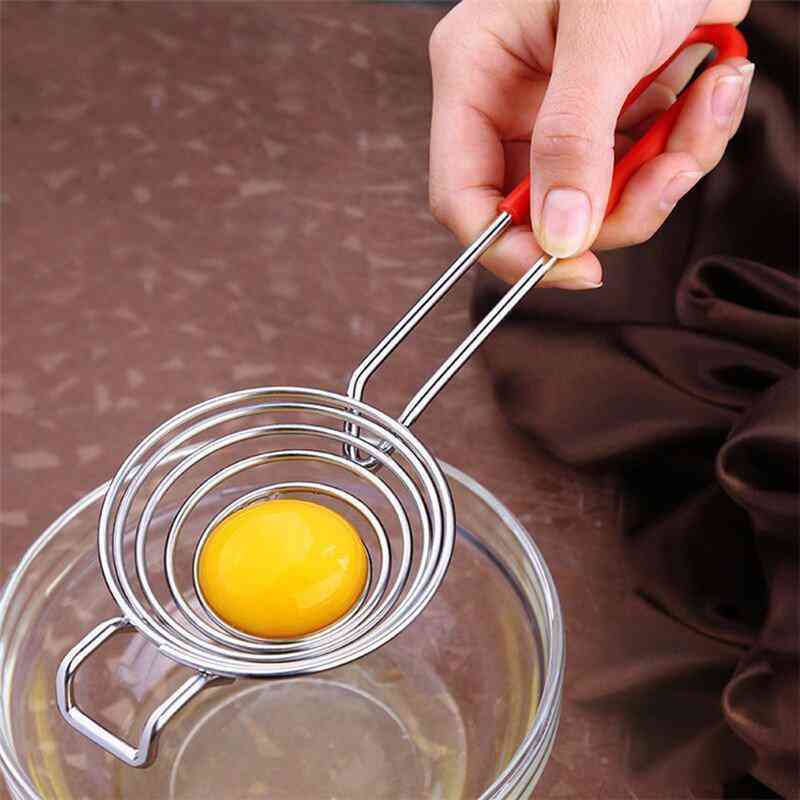 KC-EF010 304 Stainless Steel Egg Yolk White Separator Divider Filter Kitchen Cooking Tools