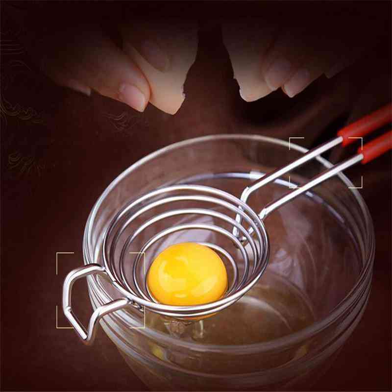 KC-EF010 304 Stainless Steel Egg Yolk White Separator Divider Filter Kitchen Cooking Tools