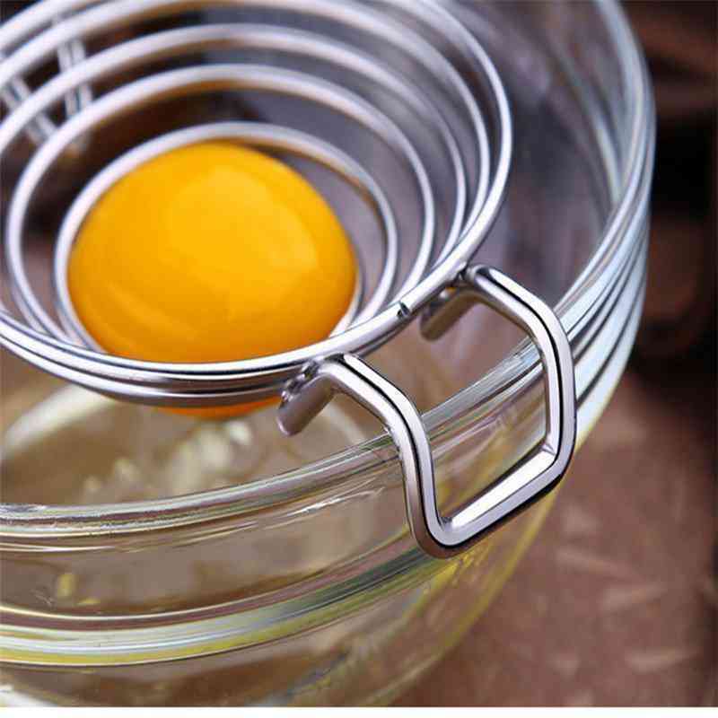 KC-EF010 304 Stainless Steel Egg Yolk White Separator Divider Filter Kitchen Cooking Tools