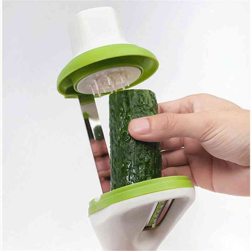 Vegetable Spiral Slicer With 3 Blades Handheld Veggie Julienne Slicer Cutter Grater