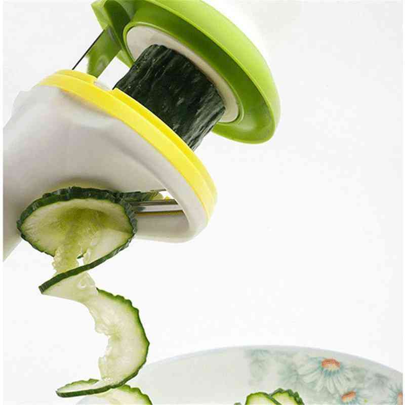 Vegetable Spiral Slicer With 3 Blades Handheld Veggie Julienne Slicer Cutter Grater