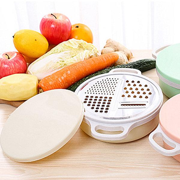 Multifunctional Fruit and Vegetable Shredded Bowl Stainless Steel Slicer