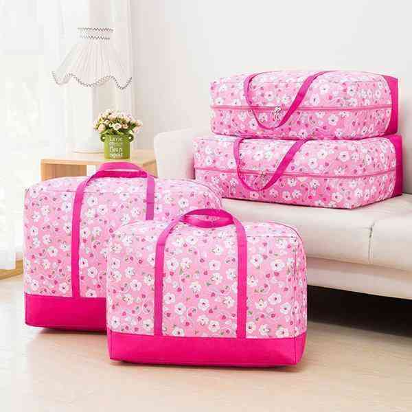 3Pcs Oxford Clothes Quilts Storage Bags Washable Folding Organizer