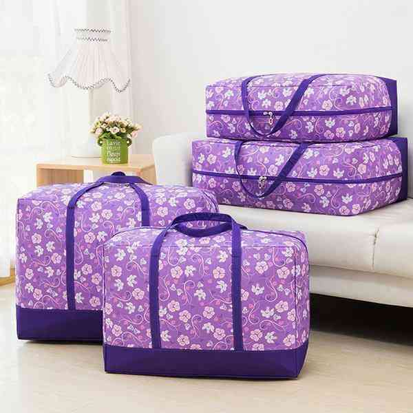 3Pcs Oxford Clothes Quilts Storage Bags Washable Folding Organizer