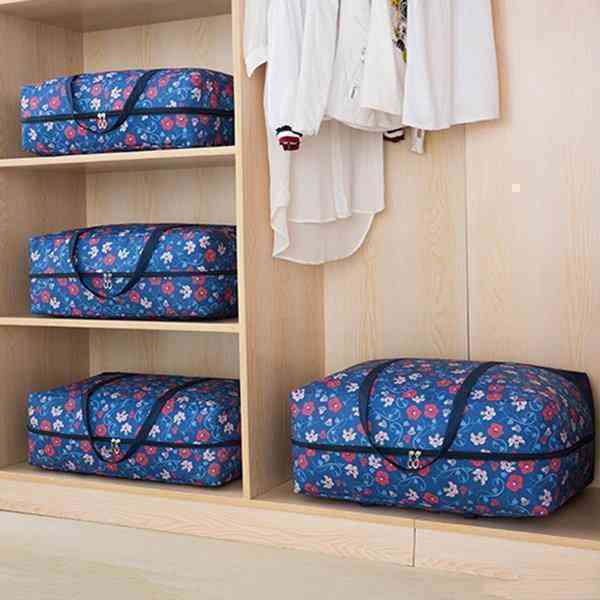 3Pcs Oxford Clothes Quilts Storage Bags Washable Folding Organizer