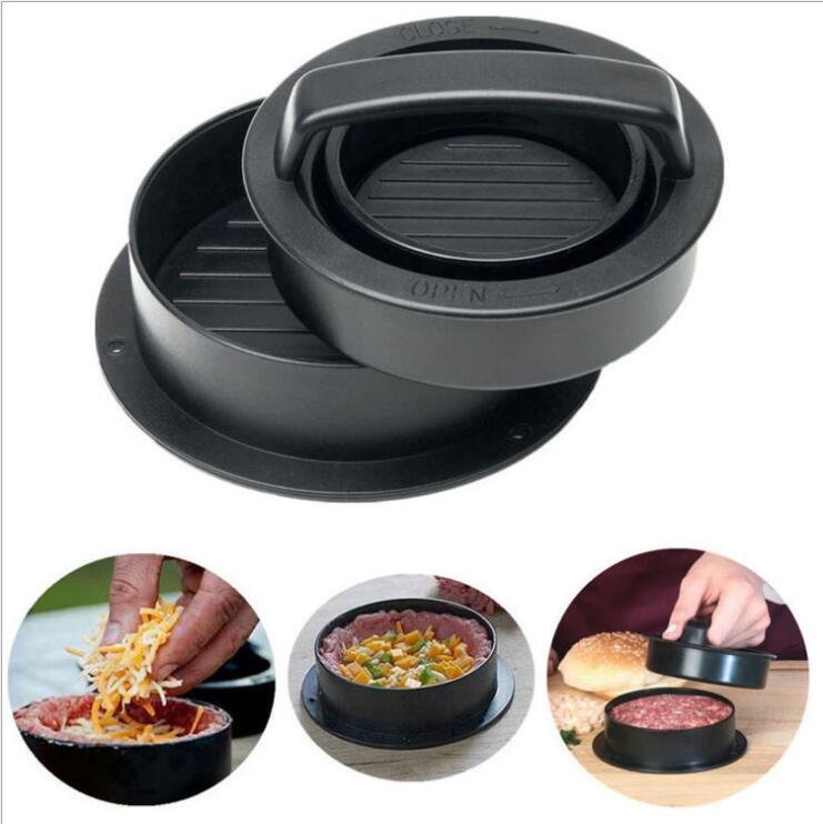 3 in 1 Hamburger Meat Press Mold Meat Pie Pressure Kitchen Gadget Set