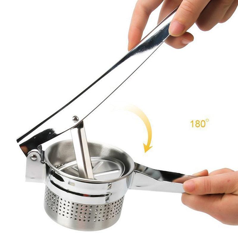 Mash Fruit Squeezer Stainless Steel Mashed Potatoes Ricer Melon Juicer