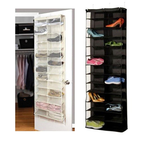 26 Interlayers Door Hanging Shelf Display Stand Holder Shoe Storage Organizer Bag